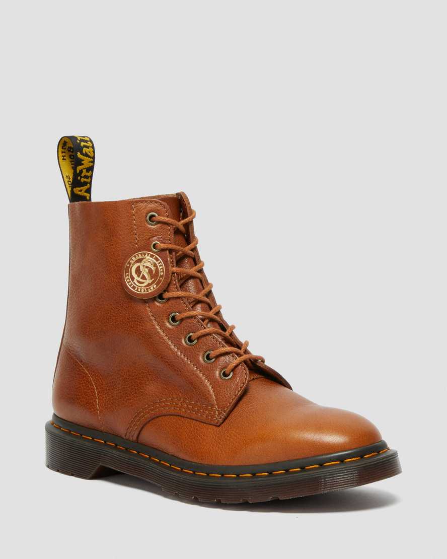 Dr. Martens 1460 Pascal Buckingham Lær Snørestøvler Dame Oransje [3460AFGIE]